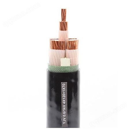 现货无氧铜芯电缆保检ZR-YJV 4+1芯10～400平电线电缆 低压电缆线