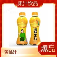 黄桃果肉果汁饮料450ml整箱销售夏季果汁饮品商超渠道