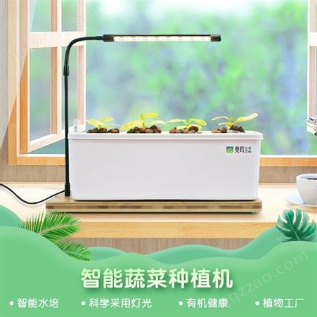 奥玛室内小型桌面智能水培蔬菜无土栽培设备水耕植物人工光种植箱