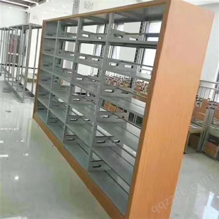 钢制图书馆书架 办公阅览室书店学校专用书柜 可定制加工