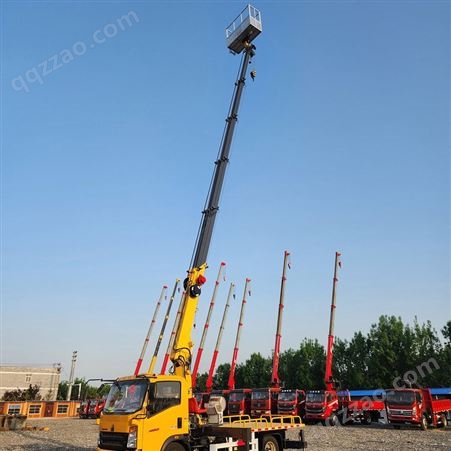 广泛用于设备安装 13米高空作业车 车载式登高车 祥昇