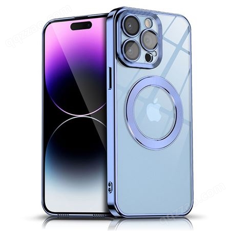 iphone14防尘网电镀手机壳CD纹苹果无线磁吸充电13pro软壳