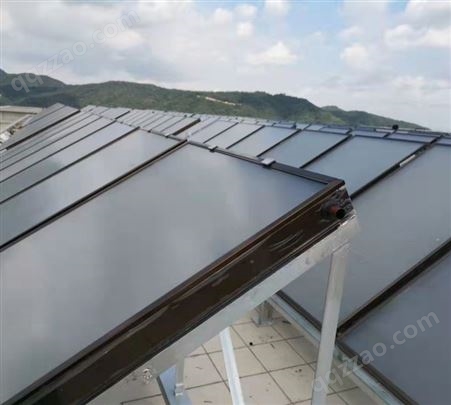 平板式太阳能热水系统集热器 学校酒店热水 商用太阳能设备