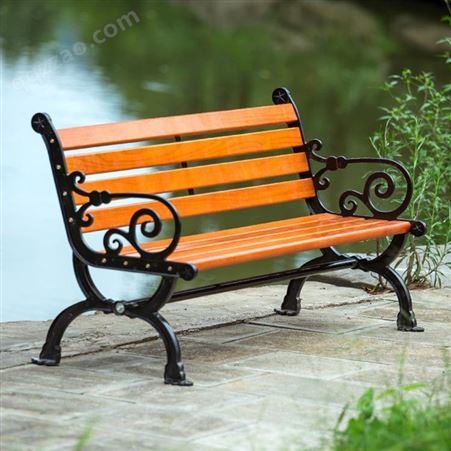 定做公园椅长凳园林椅生产防腐木石材不锈钢塑木公共景观座椅