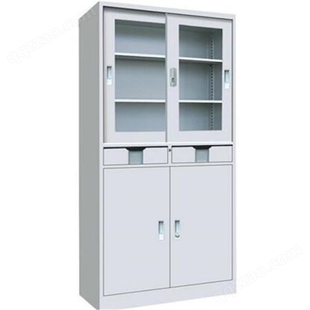 铁皮文件柜 公室财务档案凭证柜带锁储物玻璃柜 可按需定制