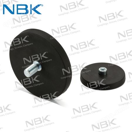 日本NBK JRM-ND橡胶外套外螺纹钕磁带座强力小型磁铁