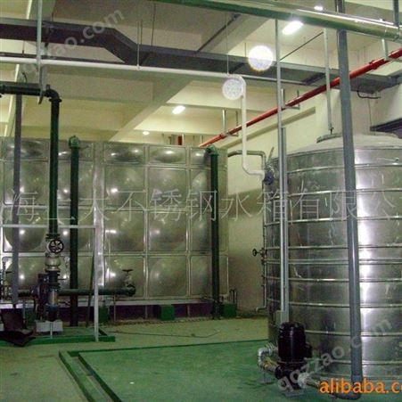 供应食品级不锈钢水箱 组合式水箱  圆柱形立式家用水箱