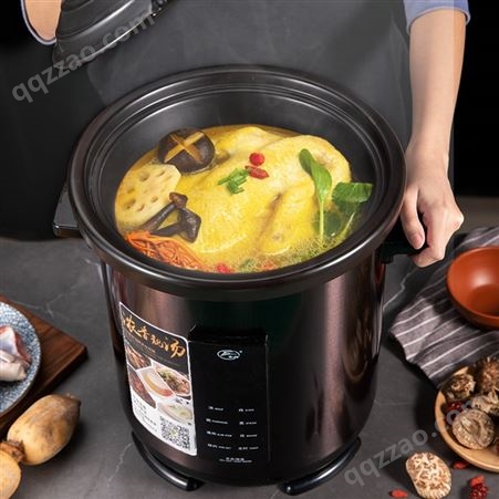 飞鹿YDT-10B电炖锅陶瓷家用全自动隔水炖盅煮粥煲汤大容量电砂锅