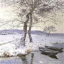 朝鲜画 朝鲜油画价格 金成哲 (一级画家) 《细水流年》90x58