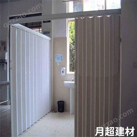 重庆PVC折叠门厂家 折叠推拉门可定制 月超建材