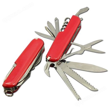 现货礼品小刀 折叠小刀11开多种功能小刀瑞士用 红色胶片小刀