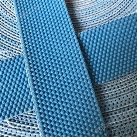 JXZC-100427纺织机用蓝色粒面橡胶 颗粒包辊皮 防滑带
