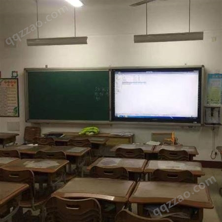 远明 智能多媒体教室推拉黑板 教学办公耐磨绿板批发