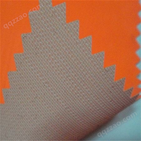 橡胶夹网布 尼龙天然橡胶面料 0.25mm桔色面料