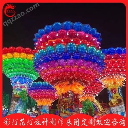 大型灯展制作 传扬文化出售LED彩灯定制春节灯会传统工艺花灯灯笼