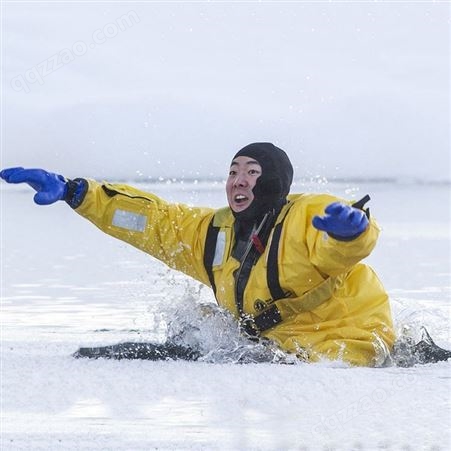 冰面救援服可拆卸内衬连体保温服应急抢险救生套装防寒保暖服