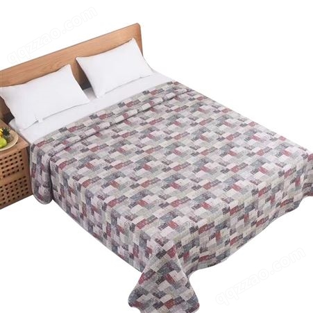 盛开 夏季纯棉床盖 欧式简约风单人款清凉设计双面可用
