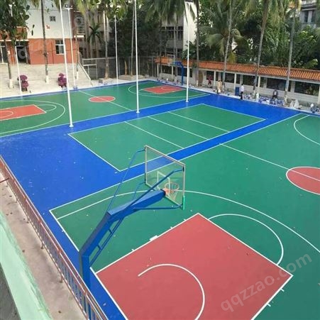 桂林资源羽毛球场地胶施工方案中小学操场施工